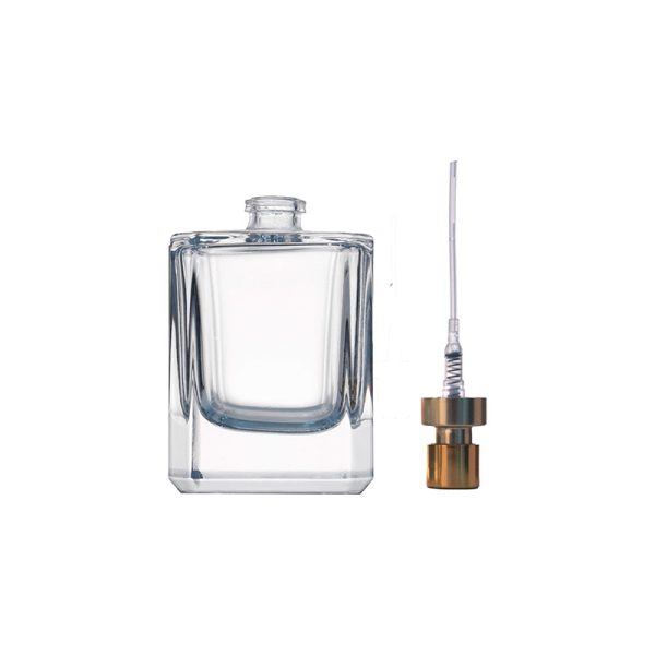 50ml Transparent Square Glass Perfume Bottle KDG-TB05 - Image 2