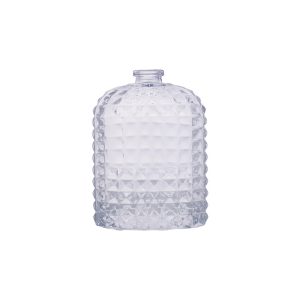 Vintage Embossed Glass Perfume Bottle