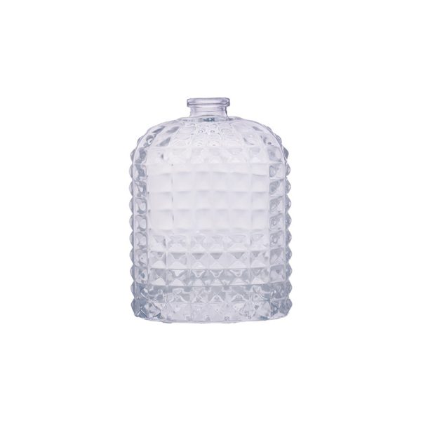 Vintage Embossed Glass Perfume Bottle