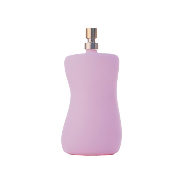 110ml Frosted Pink Shaped Perfume Glass Bottle KDG-TB25 - Image 3