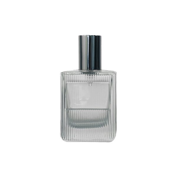 50ml Clear Vertical Stripe Perfume Glass Bottle KDG-TB27 - Image 3