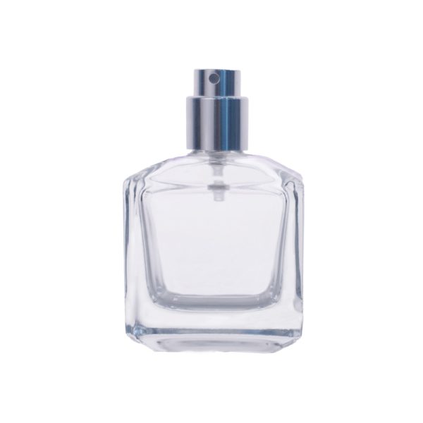 60ml Clear Square Glass Perfume Bottle - Image 2