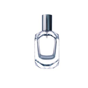 50ml Clear Faceted Square Perfume Bottle KDG-TB30