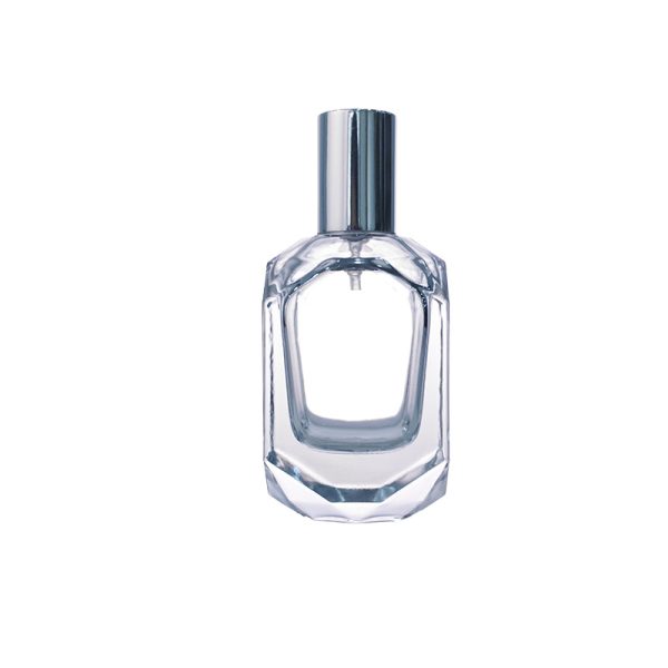 50ml Clear Faceted Square Perfume Bottle KDG-TB30 - Image 4