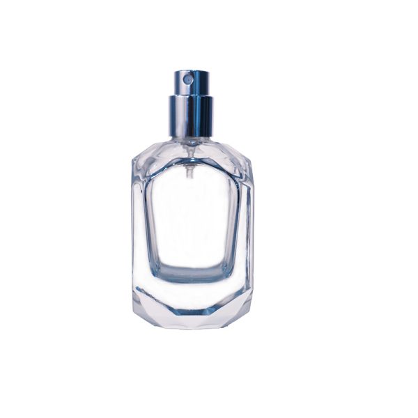 50ml Clear Faceted Square Perfume Bottle KDG-TB30 - Image 3