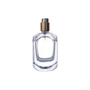 50ml Clear Faceted Square Perfume Bottle KDG-TB30