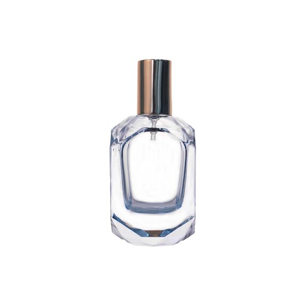 50ml Clear Faceted Square Perfume Bottle KDG-TB30 - Image 2