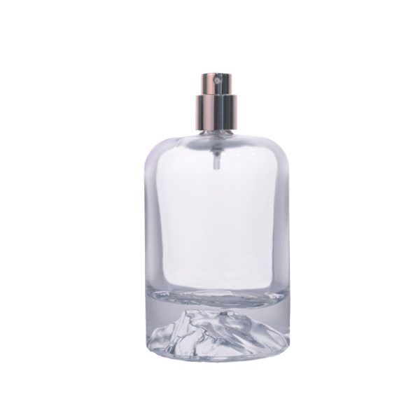 115ml Transparent Perfume Glass Bottle – Heavy Base Luxury Design - Image 3