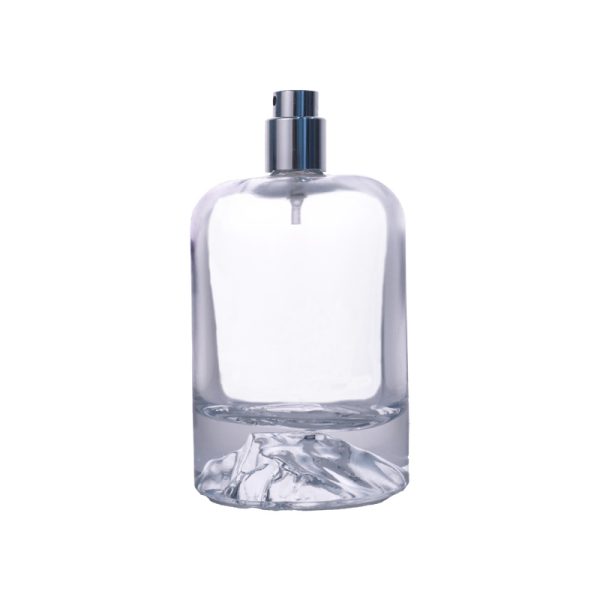 115ml Transparent Perfume Glass Bottle – Heavy Base Luxury Design - Image 2