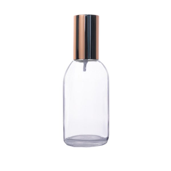Luxury 120ml Round Clear Glass Perfume Bottle with Cap - Image 5