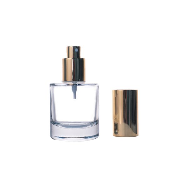 50ml Round Transparent Perfume Glass Bottle - Image 2