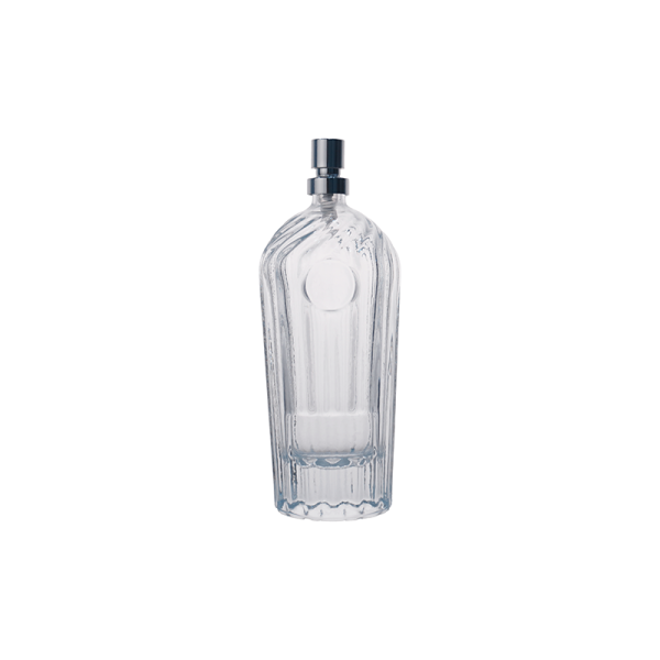 110ml Clear Striped Glass Perfume Bottle KDG-TB47 - Image 3