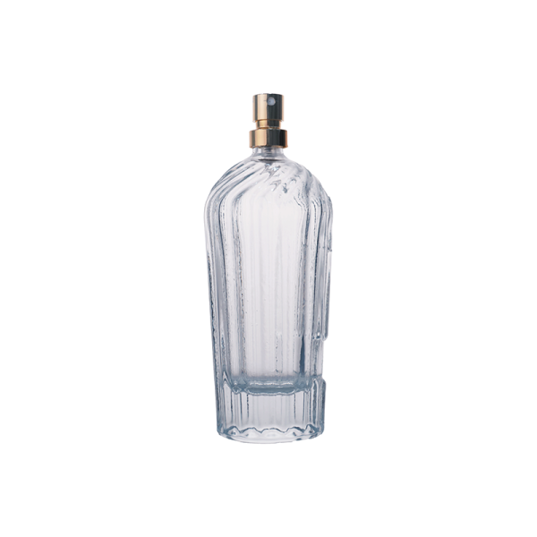 110ml Clear Striped Glass Perfume Bottle KDG-TB47 - Image 2