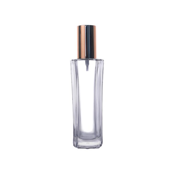 110ml Clear Square Glass Perfume Bottle with Spray KDG-TB50 - Image 2