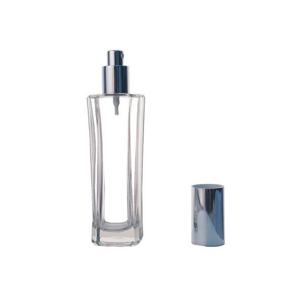 110ml Clear Square Glass Perfume Bottle with Spray KDG-TB50 - Image 3